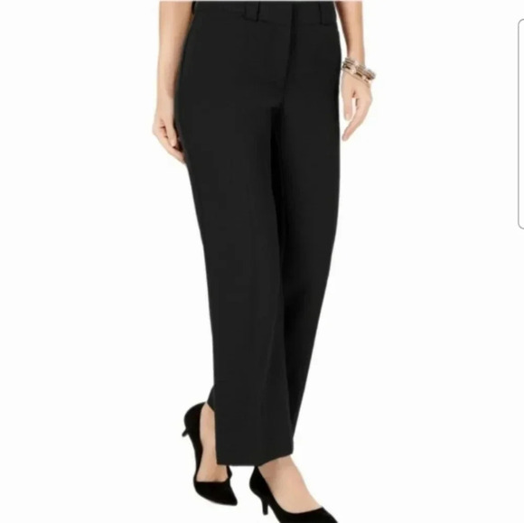 Alfani Petite Black Trouser Pants - Picture 1 of 7